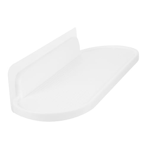 FIXOSHEE 2 Sätze Nagelfreies Badregal Wandhalterung Wasserdichtes Kunststoff Aufbewahrungsregal Multifunktional Für Badezimmer Toiletten Organizer Weiß von FIXOSHEE