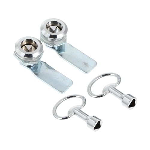 FIXOSHEE 2 Sätze Zinklegierung Dreieck Schloss Robust Verteilerschrankschloss Elektronikschrank Abschließbar Korrosionsbeständig Einfach Installierbar Für Stromverteiler und von FIXOSHEE