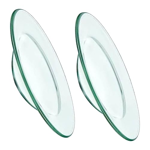 FIXOSHEE 2 Stück Aromatherapie Glas Ersatzschale Rund Wachsschmelz Teller Transparent Hitzebeständige Duftöl Wärmer Ablage Leicht zu Reinigen Vielseitig für Aromalampe und Kerzenwärmer von FIXOSHEE