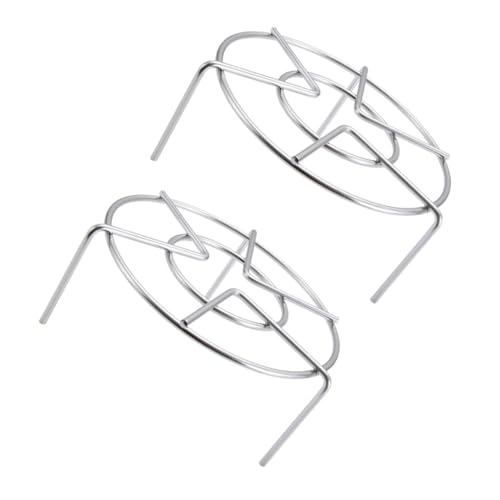 FIXOSHEE 2 Stück Edelstahl Dampfgarer Einsatz Stabiles Multifunktionales Steaming Rack Küchenzubehör für Gemüse Fleisch Restaurant und Haushalt von FIXOSHEE