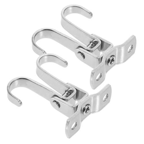 FIXOSHEE 2 Stück Edelstahl Deckenhaken Rostfrei Belastbar Vielseitig Montierbar für Wand Decke Dach Kompakt und Robust für Vogelhäuser Laternen Pflanzen Garage und Außenbereich von FIXOSHEE