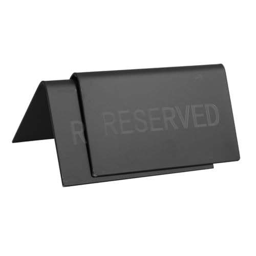 FIXOSHEE 2 Stück Edelstahl Reserved Schild Tischkarte Reserviert für Restaurant Hochzeit Bankett Vielseitig Einsetzbar Modernes Design Klare Beschriftung Leicht Lesbar von FIXOSHEE