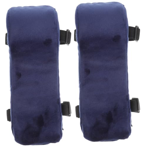 FIXOSHEE 2 Stück Ergonomische Memory Schaum Armlehnenpolster Blau Druckentlastende Komfortable Armlehnenauflagen für Bürostuhl Gaming und Strapazierfähige Armstützenkissen von FIXOSHEE