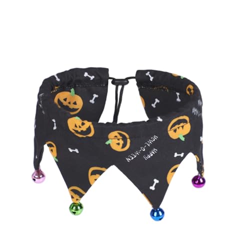 FIXOSHEE 2 Stück Halloween Haustier mit Glöckchen Verstellbar für Hunde und Leichtes Polyester Komfortabel und Atmungsaktiv Passend für Halsumfang Orange und FIXOSHEE 2 Stück Halloween Haustier mit Glöckchen Verstellbar für Hunde und Leichtes Polyester Komfortabel und Atmungsaktiv Passend für Halsumfang Orange und von FIXOSHEE