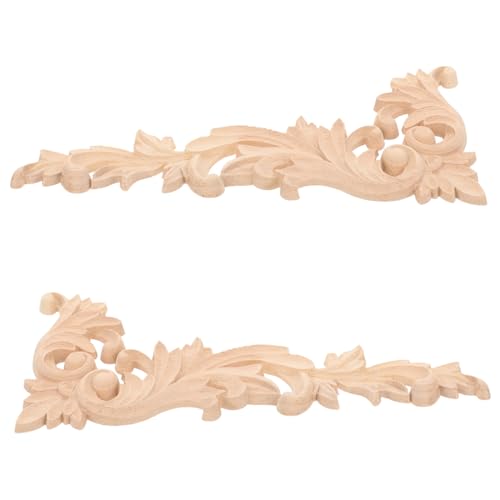 FIXOSHEE 2 Stück Holzapplikationen Feine Geschnitzte Möbelverzierung Natürlicher onlay für Schränke Türen Vielseitige Dekoration DIY Möbelornamente FIXOSHEE 2 Stück Holzapplikationen Feine Geschnitzte Möbelverzierung Natürlicher onlay für Schränke Türen Vielseitige Dekoration DIY Möbelornamente von FIXOSHEE