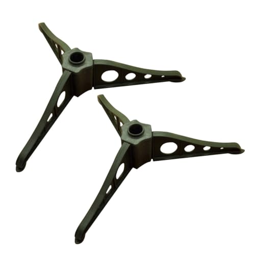 FIXOSHEE 2 Stück Kunststoff Weihnachtsbaumständer Grün Stabile Rostfreie Christbaumhalterung Einfache Montage Kompakt für Künstliche Tannenbaumstütze Zuhause von FIXOSHEE