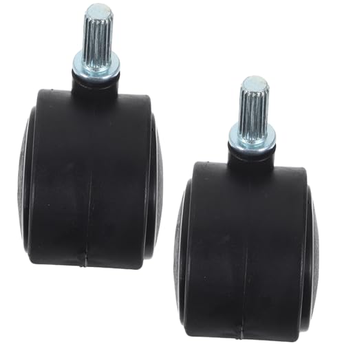 FIXOSHEE 2 Stück Lenkrollen ohne Bremse für Wäscheständer Robuste Kunststoff-eisen Räder Leise Langlebig und Leicht Montierbar Ersatzrollen für Möbelwagen und Wäschekörbe von FIXOSHEE