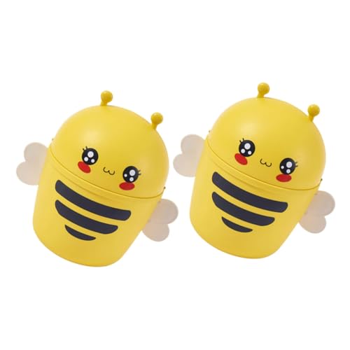 FIXOSHEE 2 Stück Mini Tischmülleimer mit Bienen motiv Kleines Kunststoff abfalleimer für Schreibtisch Platzsparender Desktop Waste Bin Leicht zu Reinigen und Dekorativ FIXOSHEE 2 Stück Mini Tischmülleimer mit Bienen motiv Kleines Kunststoff abfalleimer für Schreibtisch Platzsparender Desktop Waste Bin Leicht zu Reinigen und Dekorativ von FIXOSHEE