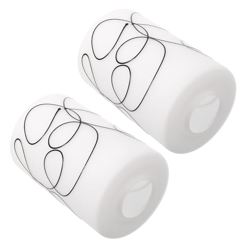 FIXOSHEE 2 Stück Moderner Zylinder Glas Lampenschirme Pendelleuchte Lampenschirm Ersatz für Deckenleuchte Wohnzimmer Schlafzimmer Akzentbeleuchtung FIXOSHEE 2 Stück Moderner Zylinder Glas Lampenschirme Pendelleuchte Lampenschirm Ersatz für Deckenleuchte Wohnzimmer Schlafzimmer Akzentbeleuchtung von FIXOSHEE