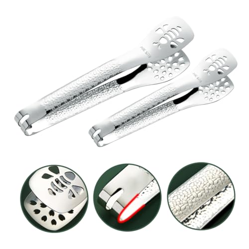 FIXOSHEE 2 Stück Multifunktionale Buffetzange Teilig Edelstahl Lebensmittelecht Rutschfester Griff Küchenzange für Grill Toast Brot Gemüse Party und Barbecue FIXOSHEE 2 Stück Multifunktionale Buffetzange Teilig Edelstahl Lebensmittelecht Rutschfester Griff Küchenzange für Grill Toast Brot Gemüse Party und Barbecue von FIXOSHEE