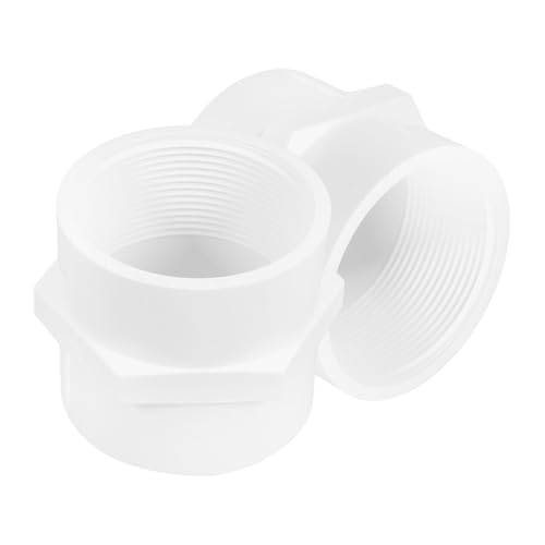 FIXOSHEE 2 Stück PVC Innengewinde Adapter Upvc Rohrverbinder und Bruchfest Geeignet für Bewässerung Sprinkler Kaltwasserleitungen und Wohnmobil Wasseranschlüsse von FIXOSHEE