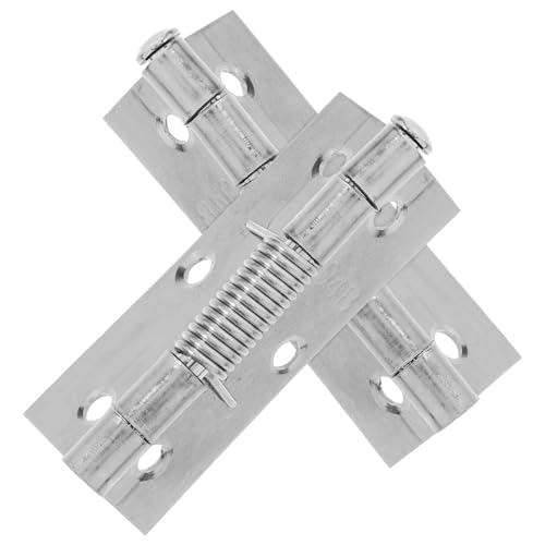 FIXOSHEE 2 Stück Selbstschließende Edelstahl Türscharniere Automatische Federscharniere für Wohn Geschäftstüren Rechts Links Montierbar Robuste Bauweise Geräuscharm und Installieren von FIXOSHEE