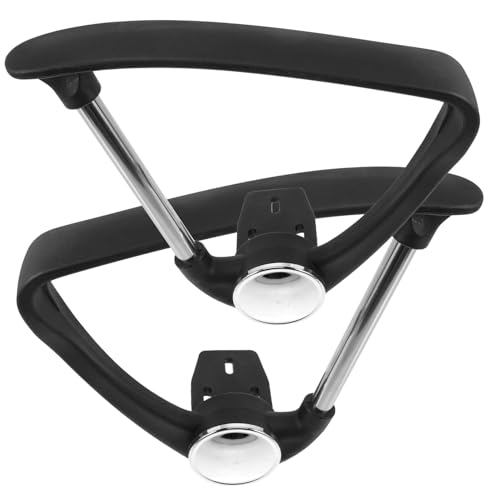 FIXOSHEE 2 Stück Teiliges Bürostuhl Armlehnen Polster Weiche Kunststoff Abdeckung Passend für Drehstuhl und Netzstuhl rutschfest Ergonomisch Schutz vor Stößen Verstellbar für Büro und von FIXOSHEE