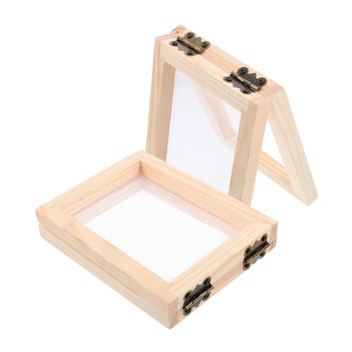 FIXOSHEE 2 Stück Teiliges DIY Holz Papierherstellungsrahmen Handgefertigter Papierschöpfrahmen aus Kiefernholz Vielseitiges Bastelkit für Kreative Papierkunst und Dekorative Projekte zu FIXOSHEE 2 Stück Teiliges DIY Holz Papierherstellungsrahmen Handgefertigter Papierschöpfrahmen aus Kiefernholz Vielseitiges Bastelkit für Kreative Papierkunst und Dekorative Projekte zu von FIXOSHEE