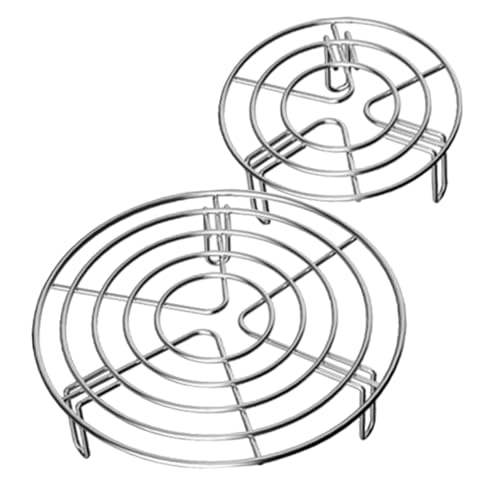FIXOSHEE 2 Stück Teiliges Edelstahl Dämpfeinsatz Hitzebeständiges Vielseitiges Haushalts Dampfgarer Rack mit Mehrloch Design als Eier und Abkühlgitter für Küche und Camping Geeignet FIXOSHEE 2 Stück Teiliges Edelstahl Dämpfeinsatz Hitzebeständiges Vielseitiges Haushalts Dampfgarer Rack mit Mehrloch Design als Eier und Abkühlgitter für Küche und Camping Geeignet von FIXOSHEE