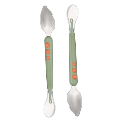 FIXOSHEE 2 Stück Teiliges Fütterungslöffel aus Weichem Freiem Doppelseitig mit Gebogenem Löffelkopf zum Einfachen Schälen und Füttern Schonend für Zarte Babyzähne für Obst und Desserts FIXOSHEE 2 Stück Teiliges Fütterungslöffel aus Weichem Freiem Doppelseitig mit Gebogenem Löffelkopf zum Einfachen Schälen und Füttern Schonend für Zarte Babyzähne für Obst und Desserts von FIXOSHEE