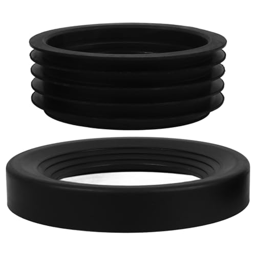 FIXOSHEE 2 Stück Teiliges Gummi Dichtungsset für Waschbecken Ablaufrohr Flexible Schlauchdichtung Ring Verschleißfest und Dicht Praktisches Zubehör für Wasseranschlüsse und von FIXOSHEE
