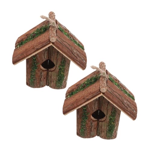 FIXOSHEE 2 Stück Teiliges Holz Vogelhaus zum Aufhängen Rustikaler Nistkasten für Gartenvögel Wetterfest Dekoratives Vogelhaus für Garten und Terrasse Naturnahes Vogelschutzhaus FIXOSHEE 2 Stück Teiliges Holz Vogelhaus zum Aufhängen Rustikaler Nistkasten für Gartenvögel Wetterfest Dekoratives Vogelhaus für Garten und Terrasse Naturnahes Vogelschutzhaus von FIXOSHEE