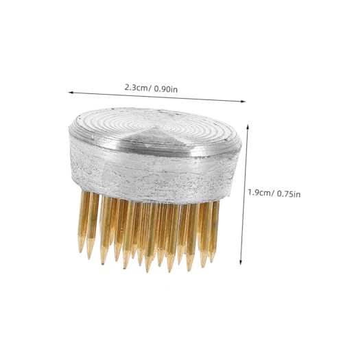 FIXOSHEE 2 Stück Teiliges Kenzan Flower Ring aus Kupfer Runde Blumenfrösche für Ikebana Vielseitiger Blumenhalter für Stabile Blumenarrangements Geeignet für Vasen und Bouquet Zubehör von FIXOSHEE