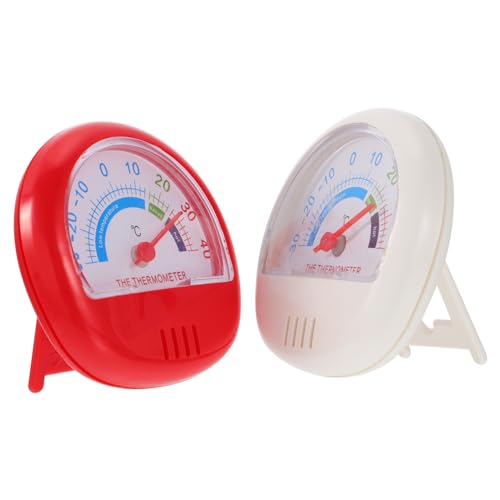 FIXOSHEE 2 Stück Teiliges Kühlschrankthermometer Praktisches Thermometer Klares Handschonendes Kunststoffgehäuse Geeignet für Gefrierschrank Innen und Außenbereich Platzsparend und Einfach von FIXOSHEE