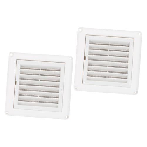 FIXOSHEE 2 Stück Teiliges Lüftungsgitter aus Kunststoff mit Insektenschutznetz Wetterfeste Abluftabdeckung Ø Langlebig Schmutzabweisend für Abluftkanäle Trockner und Küchenlüftung Geeignet von FIXOSHEE