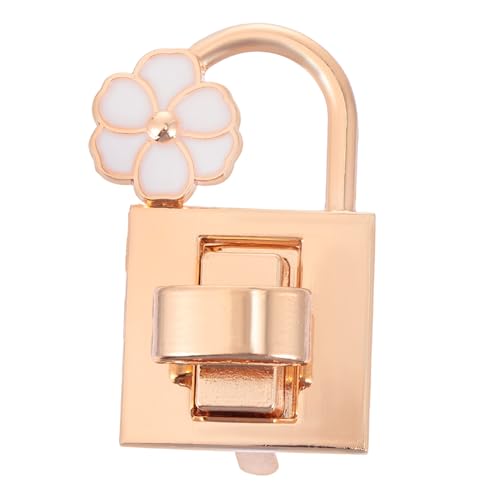 FIXOSHEE 2 Stück Teiliges Metall Handtaschen Schloss mit Blüten Design Langlebiger Schnappverschluss für DIY Taschen Elegantes Zubehör für Handtaschen und Geldbörsen Einfach zu Öffnen und von FIXOSHEE