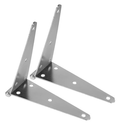 FIXOSHEE 2 Stück Teiliges Schwerlast Torscharnier Verzinkt Strap Hinge für Gartentor Carport Schuppen Automatische Schließfunktion Vielseitig Einsetzbar Robust und Langlebig von FIXOSHEE