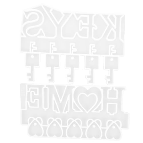 FIXOSHEE 2 Stück Teiliges Silikon DIY Schlüsselaufbewahrungsrack Formen Flexible Wiederverwendbare Gießform für Wandmontierte Schlüsselhalter Sicher Leicht zu Reinigen für Resin FIXOSHEE 2 Stück Teiliges Silikon DIY Schlüsselaufbewahrungsrack Formen Flexible Wiederverwendbare Gießform für Wandmontierte Schlüsselhalter Sicher Leicht zu Reinigen für Resin von FIXOSHEE