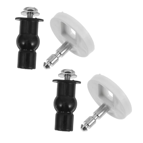 FIXOSHEE 2 Stück Teiliges Wc sitz Ersatzteile mit Robusten Scharnierbolzen und Befestigungsschrauben Passend für Toilettendeckel Langlebig Stabil und Einfach zu Montieren von FIXOSHEE