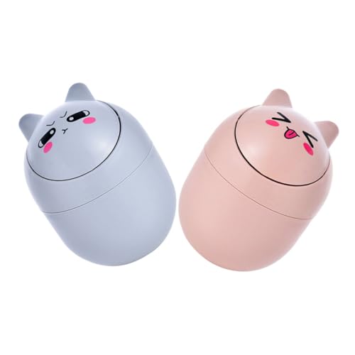 FIXOSHEE 2 Stück Tischmülleimer aus Leichtem Kunststoff Kompakter Desktop Abfalleimer mit Niedlichem Cartoon Design Platzsparend für Büro und Küche Praktischer Kleiner Papierkorb FIXOSHEE 2 Stück Tischmülleimer aus Leichtem Kunststoff Kompakter Desktop Abfalleimer mit Niedlichem Cartoon Design Platzsparend für Büro und Küche Praktischer Kleiner Papierkorb von FIXOSHEE