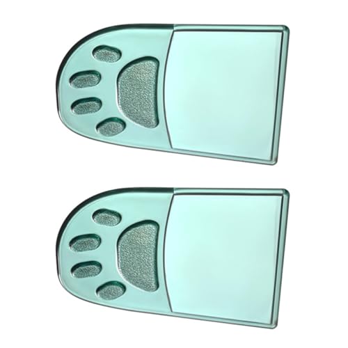 FIXOSHEE 2 Stück Toilettensitzheber Transparent Grün Wc Sitz Bedeckungsheber aus Robustem Kunststoff Hygienisch Berührungslos Passend mit Doppelseitigem Schwammkleber zur Sauberen von FIXOSHEE