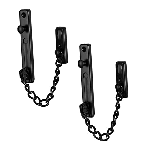 FIXOSHEE 2 Stück Türkette Robuste Sicherheitskette für Türen Diebstahl Türverriegelung für Hotel und Wohnungstüren Einfache Montage Schwarz FIXOSHEE 2 Stück Türkette Robuste Sicherheitskette für Türen Diebstahl Türverriegelung für Hotel und Wohnungstüren Einfache Montage Schwarz von FIXOSHEE