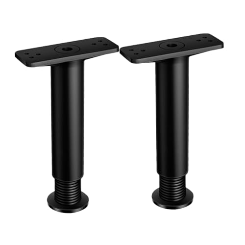 FIXOSHEE 2 Stück Verstellbare Bettrahmenfüße Höhenverstellbare Möbelstützbeine Möbelersatzteile Bettrahmen Mittelstützbeine Robust für Bett Sofa Schrank von FIXOSHEE