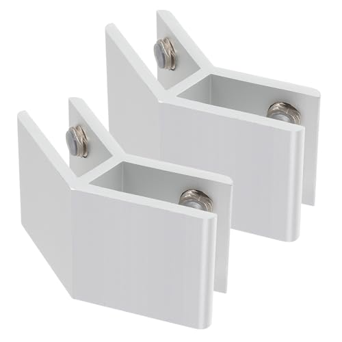 FIXOSHEE 2 Stück Verstellbare Glasklemmen aus Rutschfeste Clips für Glas Korrosionsbeständig mit Gummipuffer für Rahmenlose Glasgeländer und Vitrinen von FIXOSHEE