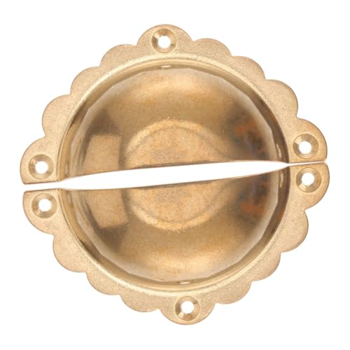 FIXOSHEE 2 Stück Vintage Möbelgriffe Korrosionsbeständige Metall Schubladengriffe mit Retro Design Halbmondförmige Küchenschrankgriffe für Kommode und Kleiderschrank Einfache Montage von FIXOSHEE