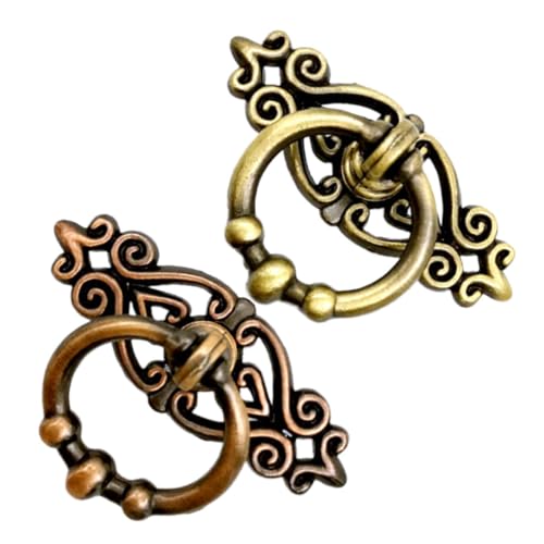 FIXOSHEE 2 Stück Zinklegierung Vintage Schrankgriff Antikstil Möbelknauf Möbelgriff für Kommoden Kleiderschränke Grün Bronze Rot Bronze FIXOSHEE 2 Stück Zinklegierung Vintage Schrankgriff Antikstil Möbelknauf Möbelgriff für Kommoden Kleiderschränke Grün Bronze Rot Bronze von FIXOSHEE