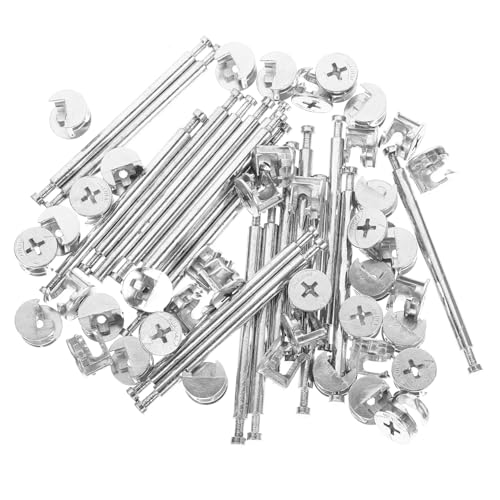 FIXOSHEE 20 Sätze Teiliges Möbelverbinder Exzenterverschluss Doppelstift Verbinder für Schrank Kommode Langlebig Montagefreundlich Vielseitig Einsetzbar von FIXOSHEE