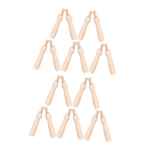 FIXOSHEE 20 Stück Stempel Aus Wollfilz Punchnadelwerkzeug Filznadelgriffe Werkzeug Aus Nadelfilz Poking -Griff Felting -Griffe Filzlieferungen Sticknadelgriffe Filzgriffe Beige Holz von FIXOSHEE