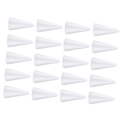 FIXOSHEE 20stücke Schaumstoffkegel DIY Bastelkegel Tischdekoration Spielzeug Kegelförmige Schaumstoffe Für Projekte Partydeko Hochzeit Fenster Türen Ornamente von FIXOSHEE
