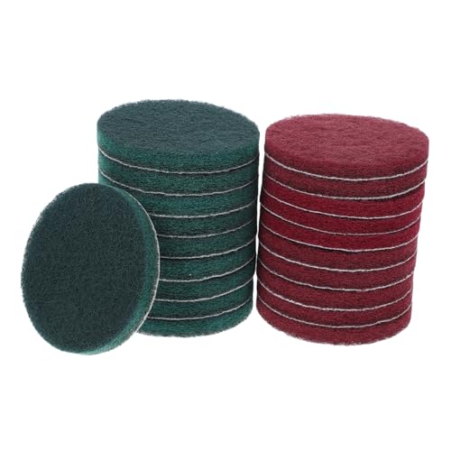 FIXOSHEE 20 Stück Teiliges Rund mit Selbstklebender Rückseite Wiederverwendbare Polierpads in Rot und Grün Effiziente Reinigung für Haushalt Glas Edelstahl FIXOSHEE 20 Stück Teiliges Rund mit Selbstklebender Rückseite Wiederverwendbare Polierpads in Rot und Grün Effiziente Reinigung für Haushalt Glas Edelstahl von FIXOSHEE