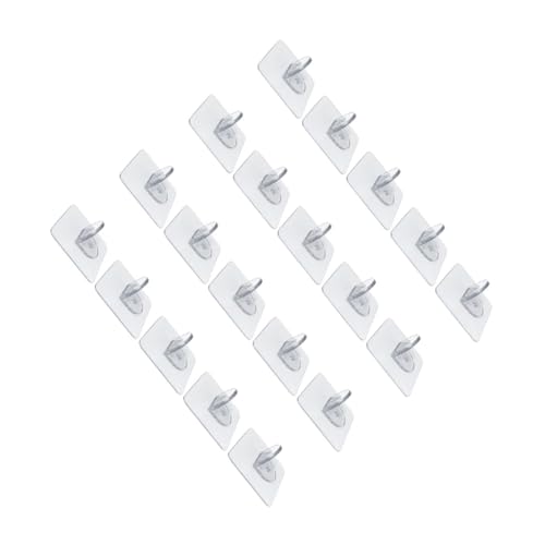 FIXOSHEE 20 Stück Teiliges Transparentes Selbstklebendes Regalhalter Möbel Trennstifte ohne Bohren Einfache Montage Rückstandsfrei Entfernbar Geeignet für Kleiderschränke und Glasvitrinen von FIXOSHEE