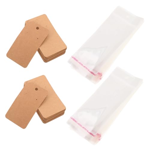 FIXOSHEE 200sätze Kraftpapier Ohrringkarten Mit Löchern Und Transparenten Beuteln Zur Schmuckpräsentation Stabile Blanke Ohrringhalterkarten Für Einzelhandel Und Heimwerkerarbeiten FIXOSHEE 200sätze Kraftpapier Ohrringkarten Mit Löchern Und Transparenten Beuteln Zur Schmuckpräsentation Stabile Blanke Ohrringhalterkarten Für Einzelhandel Und Heimwerkerarbeiten von FIXOSHEE