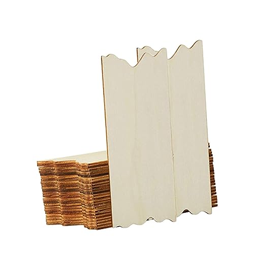 FIXOSHEE 24 Stück Teiliges DIY Holzschild Umweltfreundliche Leere Holzplatten für Bastelprojekte zum Dekorieren und Beschriften für Zuhause oder Geschäfte von FIXOSHEE