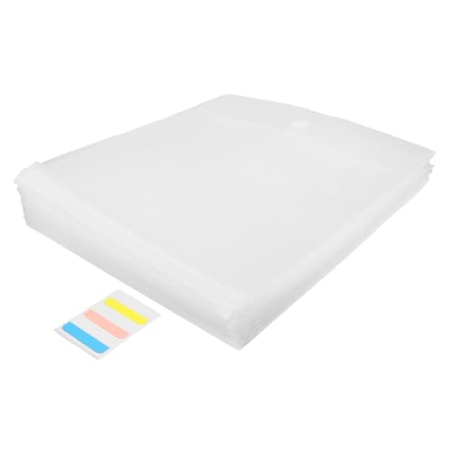 FIXOSHEE 24 Stück Teiliges Dokumenten-organizer Verschluss Klare Etikettenfächer Vielseitiger Aufbewahrungsbeutel für Scrapbooking Bastelpapier und Karton Tragbar und Flexibel für von FIXOSHEE