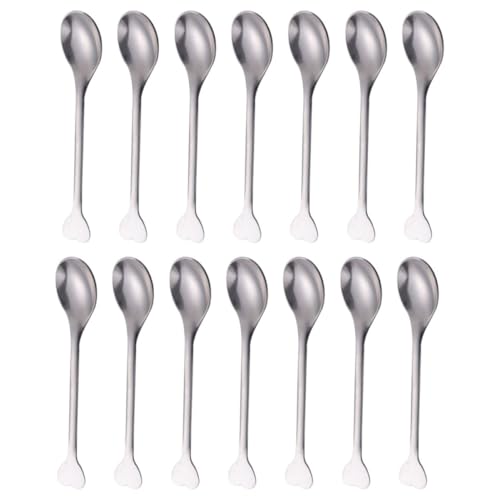 FIXOSHEE 24 Stück Teiliges Edelstahl Herzförmige Dessertlöffel Kaffeelöffel mit Ergonomischem Griff Poliert Spülmaschinenfest für Kaffee Desserts Vielseitig Einsetzbar für Familie und FIXOSHEE 24 Stück Teiliges Edelstahl Herzförmige Dessertlöffel Kaffeelöffel mit Ergonomischem Griff Poliert Spülmaschinenfest für Kaffee Desserts Vielseitig Einsetzbar für Familie und von FIXOSHEE