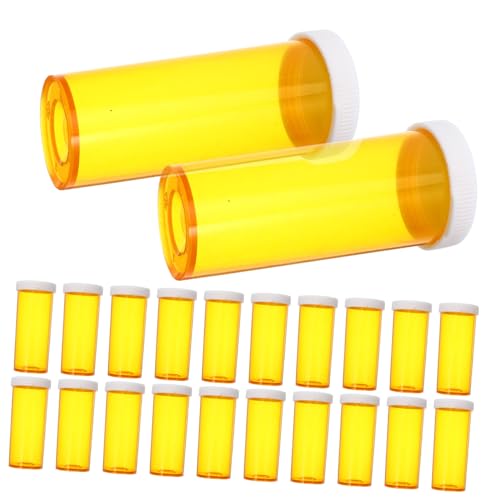 FIXOSHEE 25 Stück Teiliges Kleine Medizinbehälter mit Deckel und Feuchtigkeitsbeständig Tragbarer Pillendosen Organizer aus PP für Outdoor Camping und Reise Sicher und Kompakt von FIXOSHEE