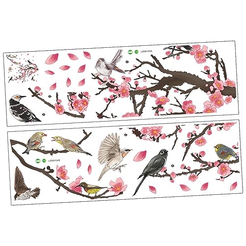 FIXOSHEE 2Stücke Blumenwandaufkleber Vögel und Zweige Wandtattoos für Schlafzimmer und Wohnzimmer Selbstklebend Einfache Anwendung Dekorative Wanddeko FIXOSHEE 2Stücke Blumenwandaufkleber Vögel und Zweige Wandtattoos für Schlafzimmer und Wohnzimmer Selbstklebend Einfache Anwendung Dekorative Wanddeko von FIXOSHEE