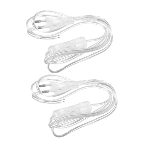 FIXOSHEE 2Stücke Transparente Netzkabelschalter für Tischlampen Ventilatoren und Möbel Kabel mit Eu Stecker Stabil und Benutzerfreundlich FIXOSHEE 2Stücke Transparente Netzkabelschalter für Tischlampen Ventilatoren und Möbel Kabel mit Eu Stecker Stabil und Benutzerfreundlich von FIXOSHEE