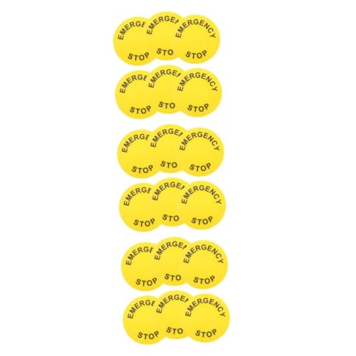FIXOSHEE 3 Sätze Teiliges Not Aus Warnschild Selbstklebende Pvc Notstopp Aufkleber Für Maschinen Sicherheitssignal Notfallstopp Label Robuste Abriebfeste Warnhinweise Für 6 Stück * 3 FIXOSHEE 3 Sätze Teiliges Not Aus Warnschild Selbstklebende Pvc Notstopp Aufkleber Für Maschinen Sicherheitssignal Notfallstopp Label Robuste Abriebfeste Warnhinweise Für 6 Stück * 3 von FIXOSHEE