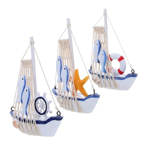 FIXOSHEE 3 Stück Mediterrane Retro Ornamente Realistische Segelbootfigur Nautischer Pool Sicherheitsring Kleines Segelboot Modell Bootsstatue Ornament Mini Segelboot Modell FIXOSHEE 3 Stück Mediterrane Retro Ornamente Realistische Segelbootfigur Nautischer Pool Sicherheitsring Kleines Segelboot Modell Bootsstatue Ornament Mini Segelboot Modell von FIXOSHEE